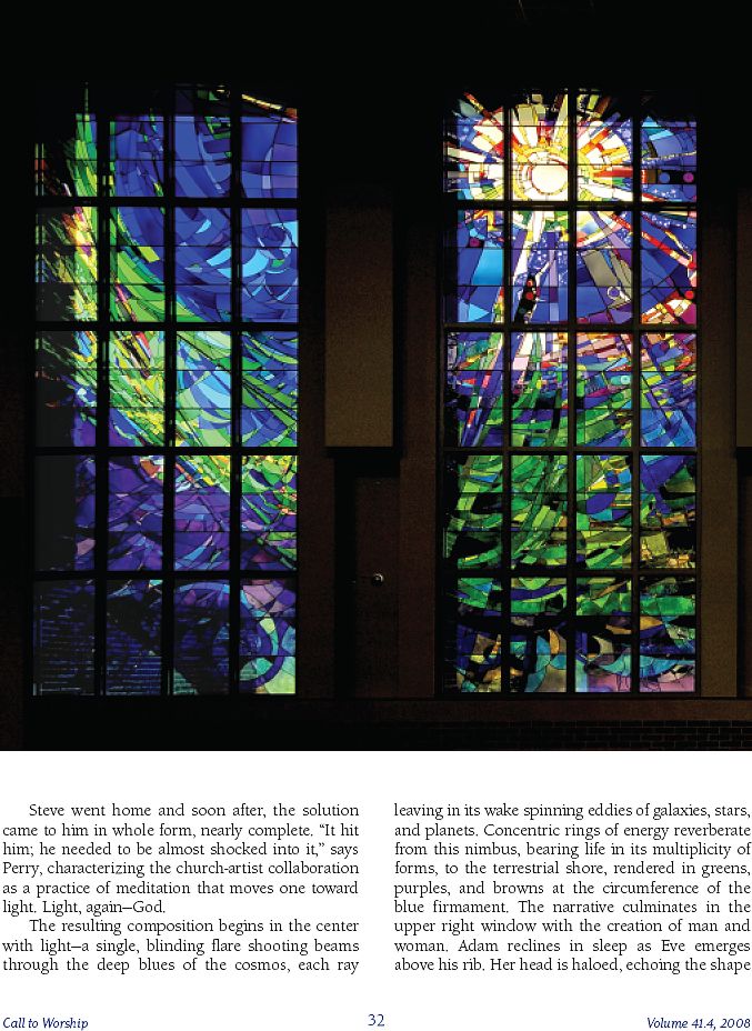 Page 8 of In the Spirit article from Call to Worship magazine